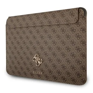 Guess Torba Sleeve GUCS13G4GFBR 13 cali brązowy/brown 4G Big Logo GUE1203BR - Torby na laptopy - miniaturka - grafika 1
