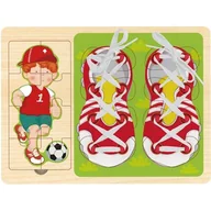 Puzzle - Brimarex Top Bright Sznurowanka i puzzle 2w1 Piłkarz - miniaturka - grafika 1