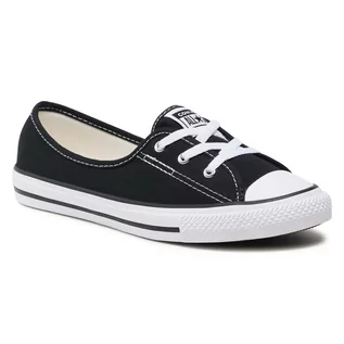 Trampki damskie - Converse Trampki Ctas Bellet Lace Slip 566775C Black/White/Black - grafika 1