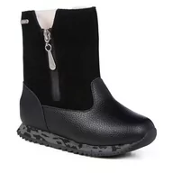 Buty dla chłopców - Śniegowce EMU Australia Baker K12941 Black - miniaturka - grafika 1