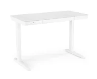 Biurka - Biurko białe B52 z funkcją regulacji wysokości, bezprzewodowe ładowanie, port USB - miniaturka - grafika 1