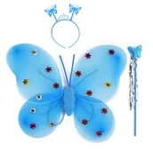 Stroje karnawałowe - Motyl Wróżka Skrzydła Strój Skrzydełka Motylek Przebranie Karnawał Party Bal - miniaturka - grafika 1