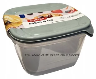 CURVER FRESH & GO Zestaw dwóch pojemników 2 x 1,2 l SZAROZIELONY - Pojemniki kuchenne - miniaturka - grafika 1