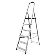 Drabiny - DRABEST Drabina aluminiowa domowa profesjonalna 6 stopniowa 150 kg - miniaturka - grafika 1