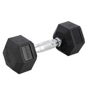 HMS, Hantla gumowana sześciokątna HEX PRO 8kg - Hantle i ciężarki - miniaturka - grafika 1