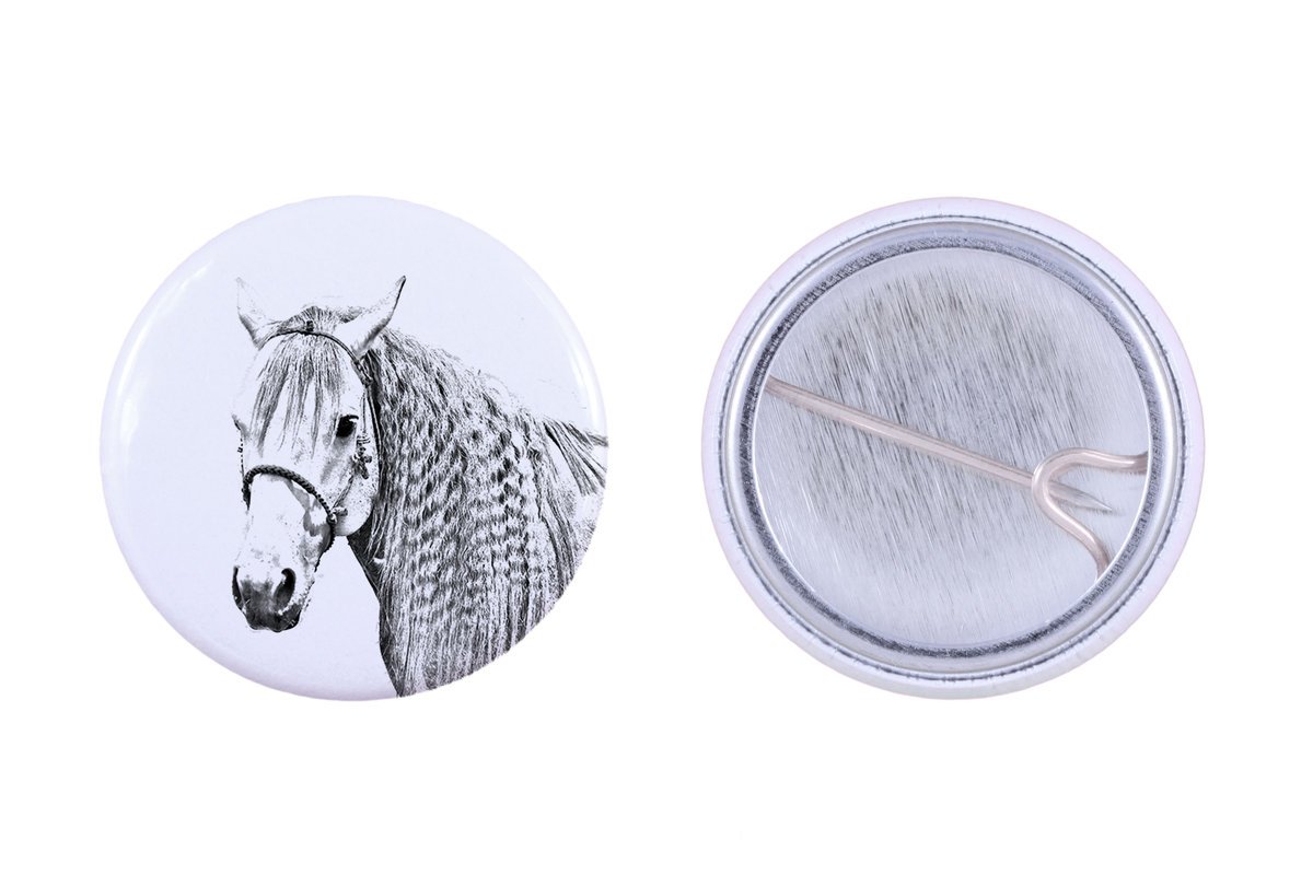 Koń Azteca - ozdoba koszuli, przypinka do torby, idealny prezent z możliwościa dodanie swojej grafiki marki Art-Dog