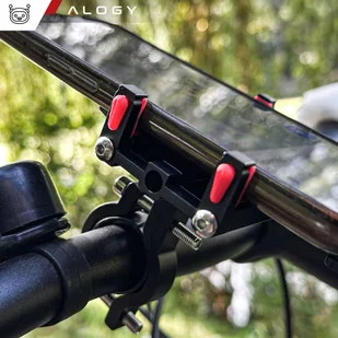 Uchwyt rowerowy na kierownicę Alogy Bike Phone Holder do telefonu 55-95mm na rower motor hulajnogę Czarny - Akcesoria do tabletów i e-booków - miniaturka - grafika 16