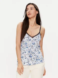 Tommy Hilfiger Koszulka piżamowa UW0UW05193 Niebieski Regular Fit - Piżamy damskie - miniaturka - grafika 1