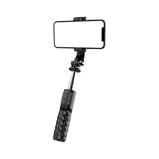 Uchwyt selfie z pilotem na bluetooth tripod Braders czarny - Selfie stick - miniaturka - grafika 3