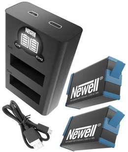 Zestaw Ładowarka Lcd Dual + 2 Baterie Do Gopro Hero 9 - Ładowarki i akumulatory - miniaturka - grafika 1
