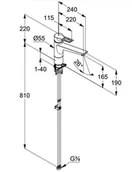 Baterie kuchenne - Kludi Mix Bateria kuchenna chrom 329340562 - miniaturka - grafika 1