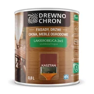 Farby i impregnaty do drewna - Lakierobejca 2W1 kasztan Drewnochron - miniaturka - grafika 1