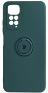 Etui i futerały do telefonów - Bizon Etui Case Silicone Ring Xiaomi Redmi Note 11/11S ciemnozielone BCSRRN11/SDGN - miniaturka - grafika 1