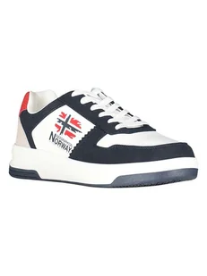 Geographical Norway Sneakersy "Orty" w kolorze biało-granatowym - Trampki męskie - miniaturka - grafika 1