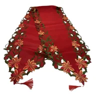 Obrusy i serwetki - Bieżnik w kwiaty z chwostem 38 x 148 cm - miniaturka - grafika 1