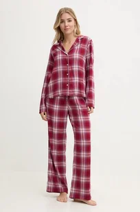 Tommy Hilfiger piżama damska kolor bordowy UW0UW05546 - Piżamy damskie - miniaturka - grafika 1