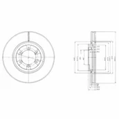 Tarcze hamulcowe - Tarcza hamulcowa DELPHI BG4133 - miniaturka - grafika 1