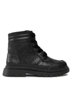 Buty dla dziewczynek - Mayoral Trapery 44390 Czarny - miniaturka - grafika 1
