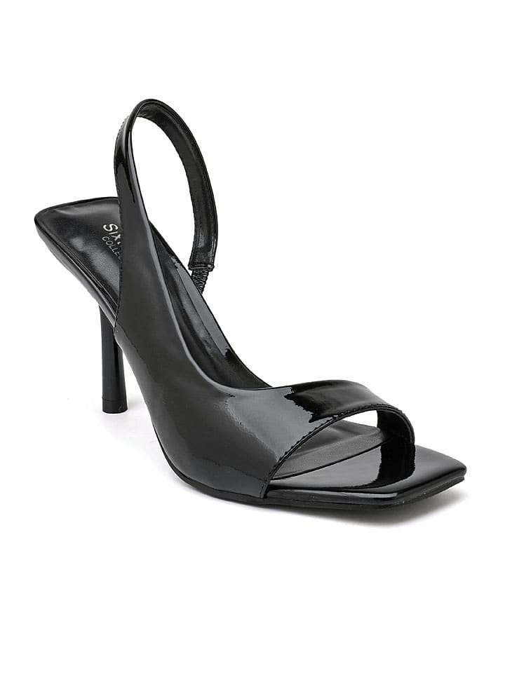 Sixth Sens Sandały w kolorze czarnym na szpilce