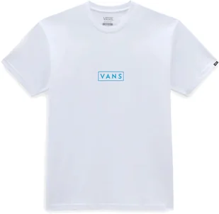 t-shirt VANS CLASSIC EASY BOX TEE White/Malibu Blue - Koszulki męskie - miniaturka - grafika 1