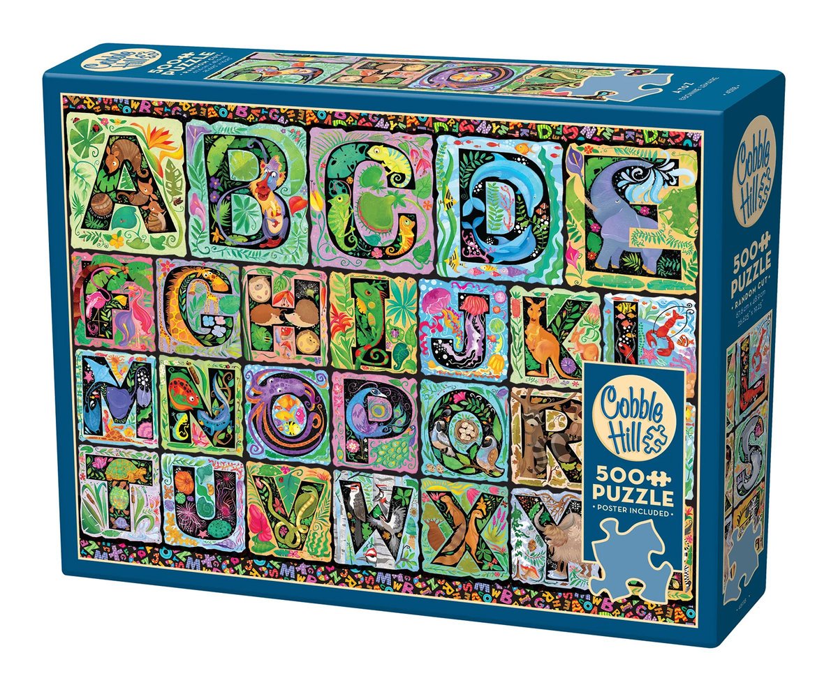 Cobble Hill, Puzzle, Zwierzęcy alfabet, 500 el.