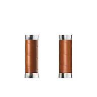 Hamulce rowerowe - Brooks Slender Leather Grips (100+100mm) - Honey-New22 Uchwyt dla dorosłych Unisex, brąz, standardowy - miniaturka - grafika 1