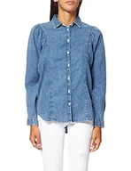 Koszulki i topy damskie - Lee Damska koszulka z długim rękawem, Blue Yonder, S - miniaturka - grafika 1