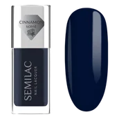 Lakiery hybrydowe - Semilac Lakier klasyczny Nail Laquer, 113 Blue Ink - miniaturka - grafika 1