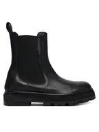 Botki damskie - Patrizia Pepe Sztyblety 8Y0136 L005 Czarny - miniaturka - grafika 1