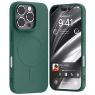 Etui i futerały do telefonów - Etui Mercury MagSafe Semi-Silicone do iPhone 16 Pro 6,3" Zielony - miniaturka - grafika 1