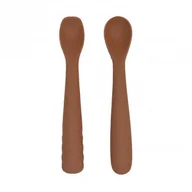 Sztućce dla dzieci - Łyżeczki silikonowe 2 szt. Terracotta Bo Jungle - miniaturka - grafika 1