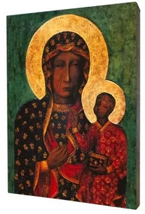 Obraz religijny na desce lipowej, Matka Boska Częstochowska - Ikony i obrazy sakralne - miniaturka - grafika 1