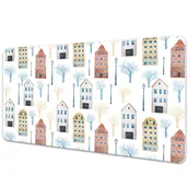 Podkładki na biurko - Podkładka na biurko z nadrukiem Architektrua z budynkami 90x45 cm - miniaturka - grafika 1