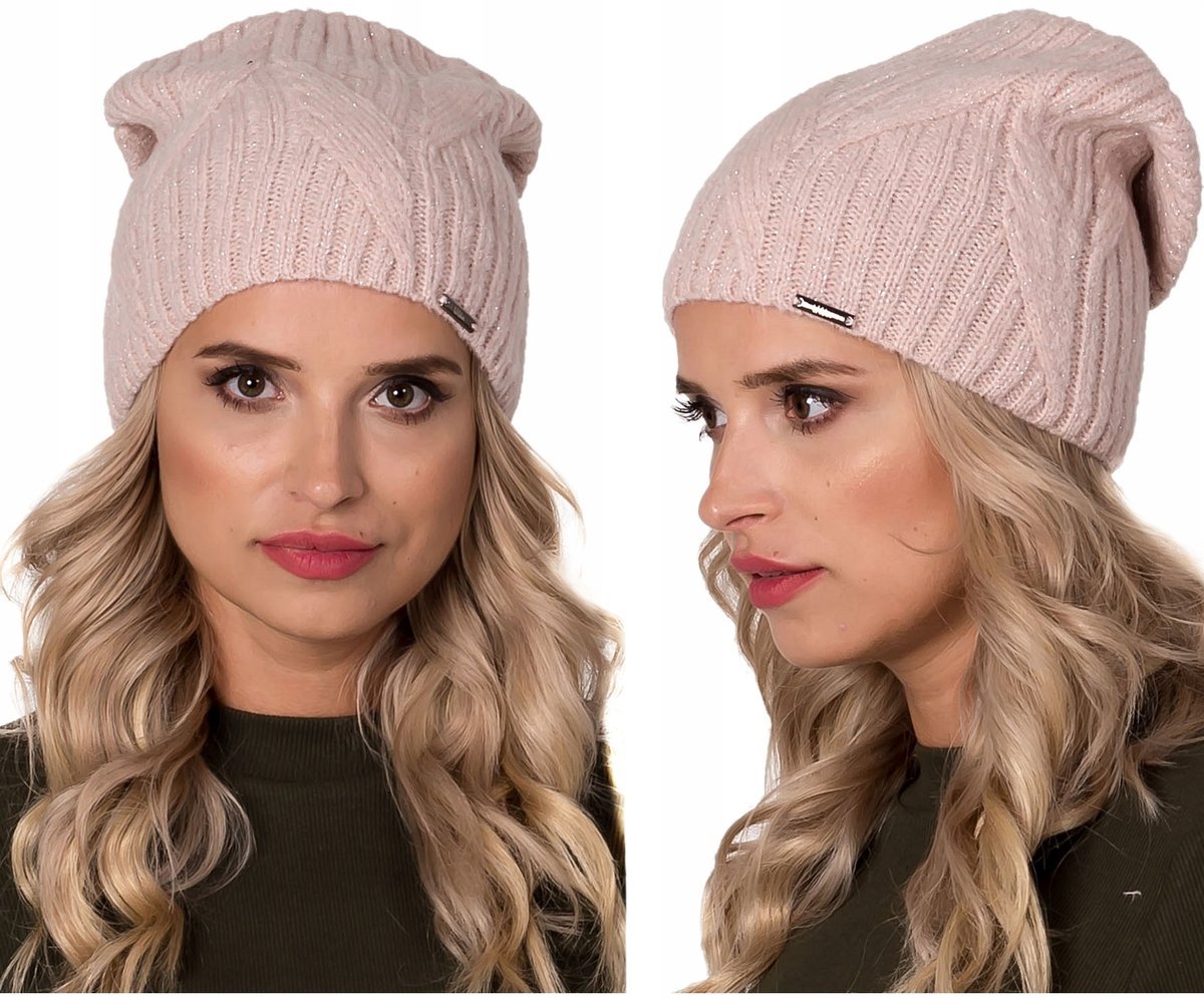 Mięsista zimowa POLSKA Czapka DAMSKA - KOLORY U1