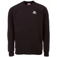 Bluzy męskie - Kappa Męska bluza Caviar 705421 19-4006, czarny, XXL - miniaturka - grafika 1