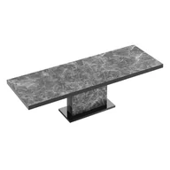 Stoły - Stół rozkładany MODICA Venatino Dark MAT + Venatino Dark MAT + Czarny HG - miniaturka - grafika 1