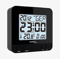 Zegary - Technoline WT 235 budzik na fale radiowe, z wyświetlaczem dotykowym, tworzywo sztuczne, 8 x 2,5 x 8 cm WT 235 schwarz - miniaturka - grafika 1