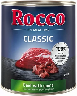 Rocco 19 + 5 gratis! Classic 24 x 800 g Wołowina z dziczyzną - Mokra karma dla psów - miniaturka - grafika 3