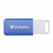 Pendrive - Verbatim USB flash disk, USB 2.0, 64GB, DataBar, niebieski, 49455, do archiwizacji danych - miniaturka - grafika 1