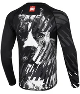Kimona, stroje i obuwie - Longsleeve Rashguard PIT BULL STREET DOG czarny-XXL - miniaturka - grafika 1