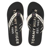Klapki i japonki męskie - Japonki Tommy Hilfiger Sporty FM0FM05805 Czarny - miniaturka - grafika 1