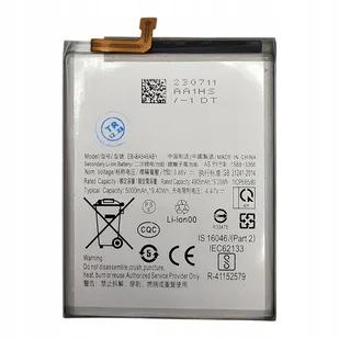 NOWA BATERIA EB-BA546ABY PASUJE DO SAMSUNG A346B A34 A546 A54 5G 2023 - Baterie do telefonów NOWA BATERIA EB-BA546ABY PASUJE DO SAMSUNG A346B A34 A546 A54 5G 2023 - Baterie do telefonów - miniaturka - grafika 1