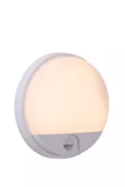 Lampy ogrodowe - Kinkiet zewnętrzny biały z czujnikiem ruchu wbudowany LED 10W HUPS Lucide - miniaturka - grafika 1