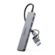 Złącza, przejściówki, adaptery - Hub YSA7-U3 stacja dokująca USB-A / USB-C na USB-A USB-C - szary ORICO - miniaturka - grafika 1