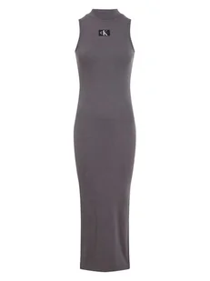 Calvin Klein Sukienka w kolorze antracytowym - Sukienki - miniaturka - grafika 1