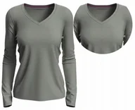 Koszulki i topy damskie - Koszulka Damska Długi Rękaw BAWEŁNA JAKOŚĆ STEDMAN 9720 SZARA S - miniaturka - grafika 1