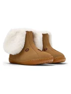 Botki damskie - Camper Skórzane botki w kolorze jasnobrązowo-kremowym - miniaturka - grafika 1