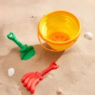 Zabawki do piasku - ZESTAW DO PIASKU PLAŻOWY KOLOROWY KOMPLET ZABAWEK DLA DZIECI NA PLAŻĘ - miniaturka - grafika 1