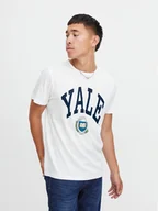 Koszulki męskie - Blend T-Shirt 20715756 Biały Regular Fit - miniaturka - grafika 1