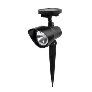 Reflektor solarny LED 30 cm czarny - Lampy ogrodowe - miniaturka - grafika 1